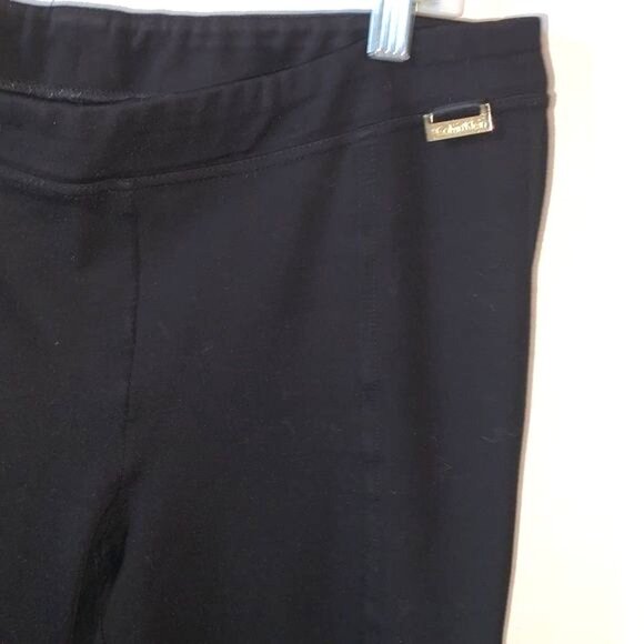 Calvin Klein Womens Black Power Stretch Slim Fit Pants Size 14 - Picture 5 of 11